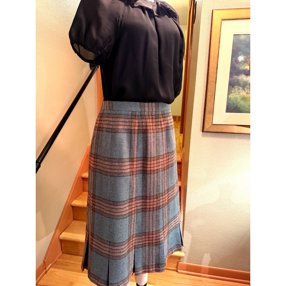 Vintage Murray Brothers Pure Wool Skirt Lined Scottish Woollens Scotland Size 18